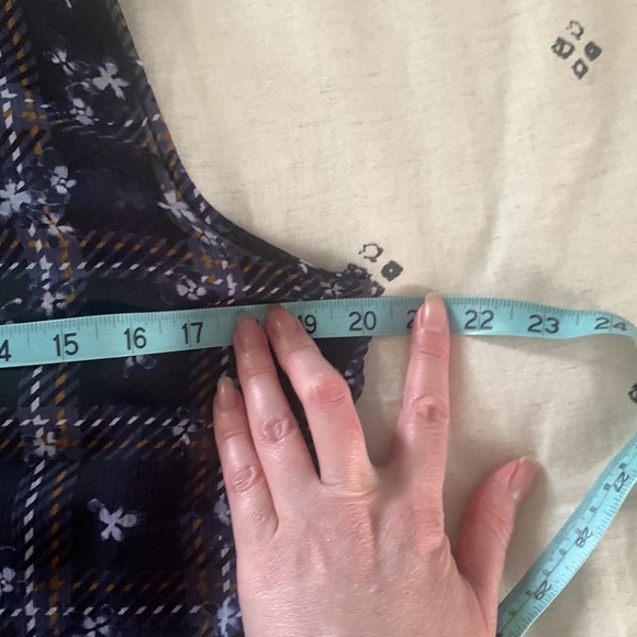 Simply Vera Wang hi-lo floral plaid dress M - Picture 12 of 13